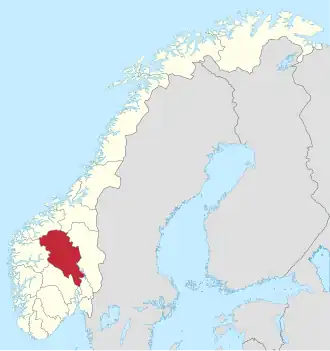 Localisation de Oppland