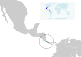 Description de l'image Oreothlypis gutturalis map.svg.