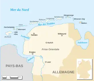 Carte de la Frise orientale