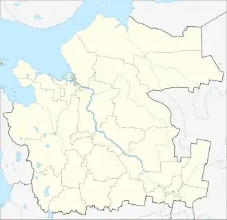 Localisation de SeverodvinskFormation municipale de Severodvinsk