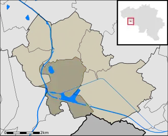 Localisation de Péronnes-lez-Antoing