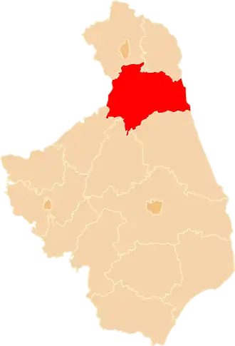 Localisation de Powiat d'Augustów