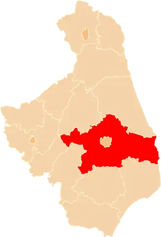 Localisation de Powiat de Białystok