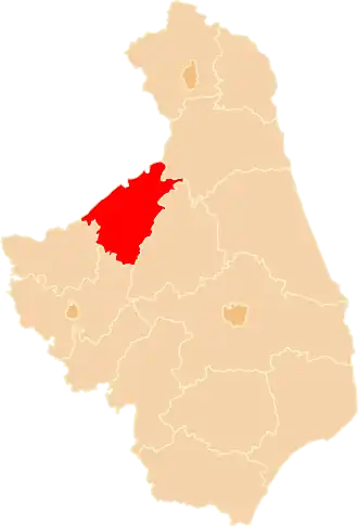 Localisation de Powiat de Grajewo