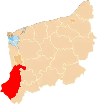 Localisation de Powiat de Gryfino