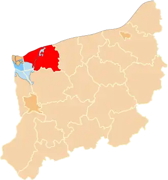 Localisation de Powiat de Kamień