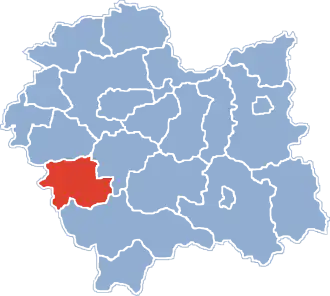 Localisation de Powiat de Sucha