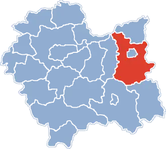 Localisation de Powiat de Tarnów