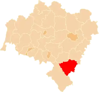 Localisation de Powiat de Ząbkowice Śląskie