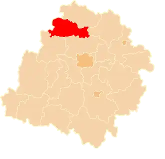 Localisation de Powiat de Łęczyca