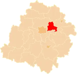 Localisation de Powiat de Brzeziny