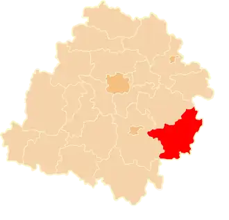 Localisation de Powiat d'Opoczno