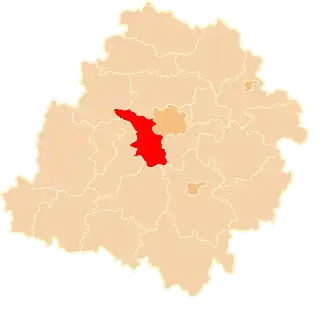 Localisation de Powiat de Pabianice