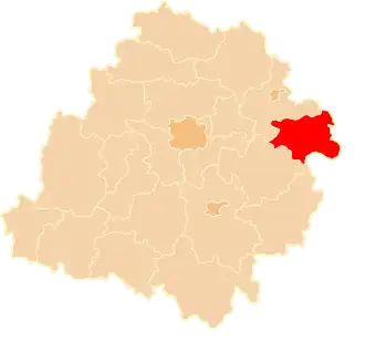 Localisation de Powiat de Rawa