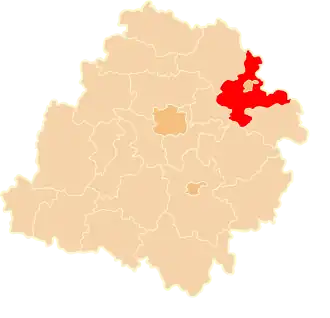 Localisation de Powiat de Skierniewice