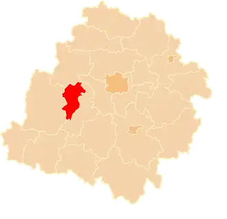 Localisation de Powiat de Zduńska Wola