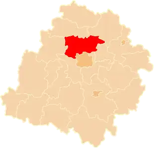 Localisation de Powiat de Zgierz