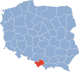 Localisation de Voïvodie de Bielsko-Biała