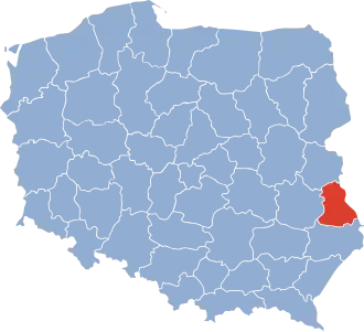 Localisation de Voïvodie de Chełm