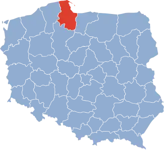 Localisation de Voïvodie de Gdańsk