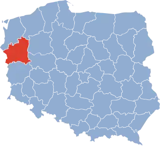 Localisation de Voïvodie de Gorzów