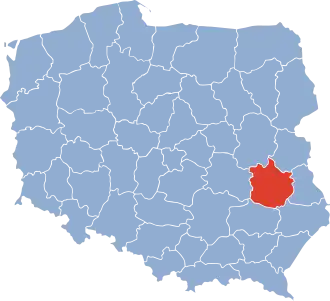 Localisation de Voïvodie de Lublin
