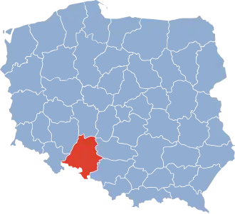 Localisation de Voïvodie d'Opole