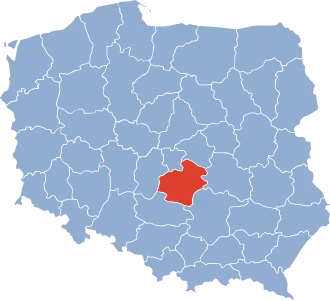 Localisation de Voïvodie de Piotrków