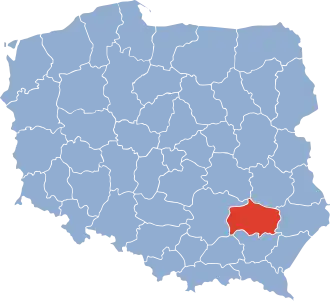 Localisation de Voïvodie de Tarnobrzeg