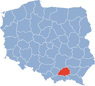 Localisation de Voïvodie de Tarnów