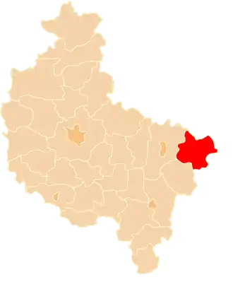 Localisation de Powiat de Koło