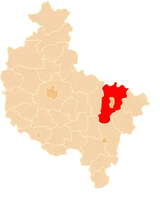 Localisation de Powiat de Konin