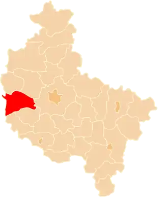 Localisation de Powiat de Nowy Tomyśl