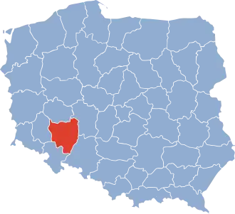 Localisation de Voïvodie de Wrocław