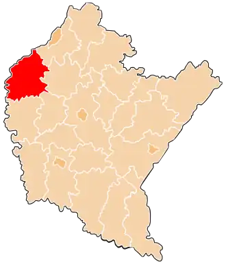 Localisation de Powiat de Mielec