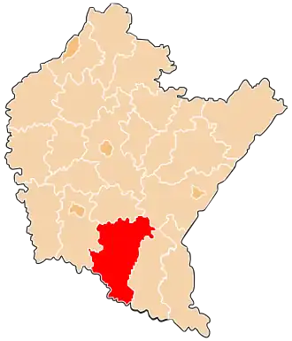 Localisation de Powiat de Sanok