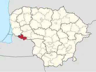 Localisation de Municipalité de Pagėgiai