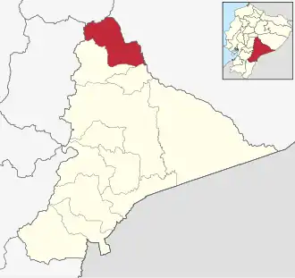 Localisation de Canton de Palora