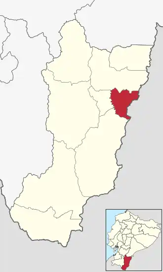 Localisation de Canton de Paquisha