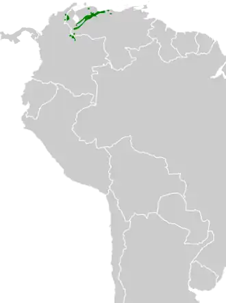 Description de l'image Pauxi pauxi map.svg.