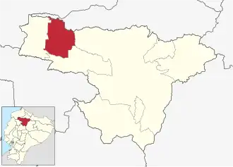 Localisation de Canton de Pedro Vicente Maldonado