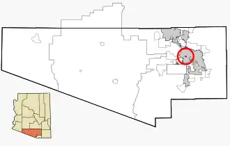 Localisation de South Tucson