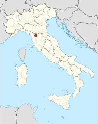 Localisation de Province de Pistoia