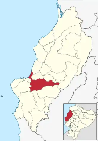 Localisation de Canton de Portoviejo