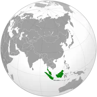 Description de l'image Prionailurus planiceps map.svg.