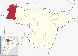Localisation de Canton de Puerto Quito