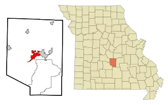 Localisation de Waynesville