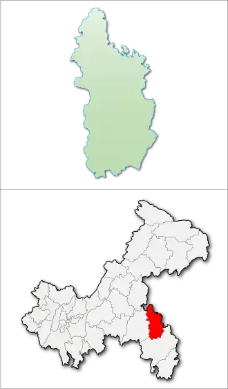 Localisation de Qiánjiāng Qū