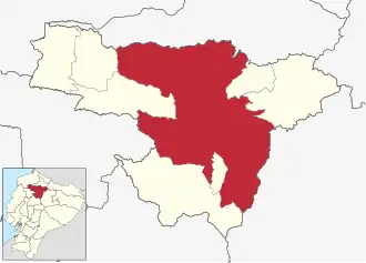 Localisation de Distrito Metropolitano de Quito