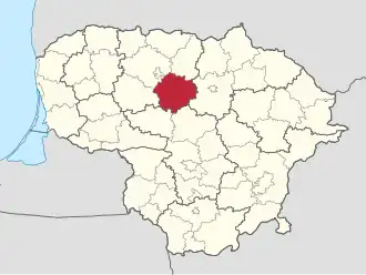 Localisation de Municipalité du district de Radviliškis